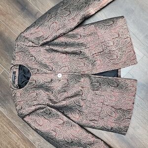 Paisley Red and Black Kasper blazer 14W